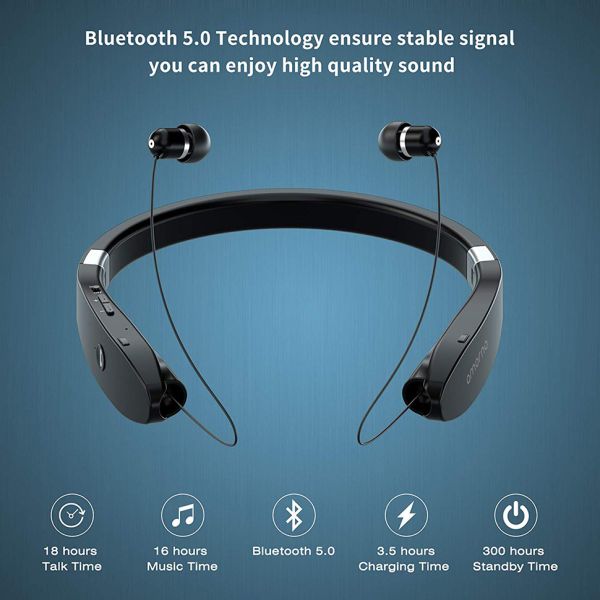 Neckband Earphone Wireless Bluetooth Headphone , Handsfree Phone Headset 20 -