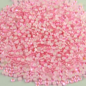 Luminous Non Hotfix Crystal Pink Nail Neon Rhinestone