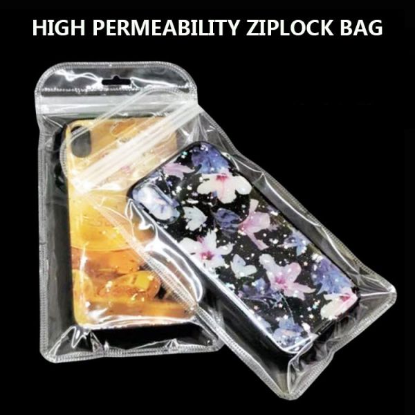 Custom Printing Transparent Zipper Plastic Mobile Phone Case pouch Mobile Cell Phone Case Packaging/Retail Plastic Packa