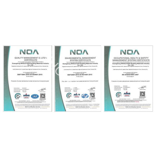 6.0MM 7.0MM Outside Aluminum Cladding Panel Customized Design