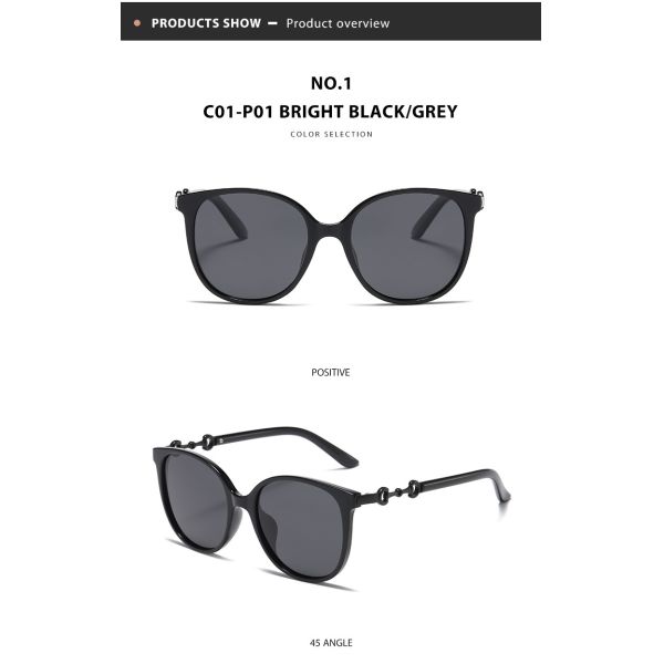 Customized Logo PC Round Metal Sunglasses Unisex Classic Polarized Sunglasses