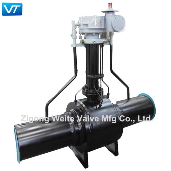 Quality Extended Stem Class 2500 Ball Valve API 607 For Long Distance Transmission for sale