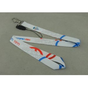 Promotional Satin Sublimation Lanyards Mobile Straps Two Sides Printing