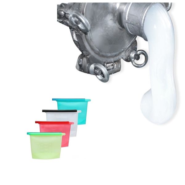 Reusable LSR Silicone Rubber For Food Storage Zip Snack Sandwich Bags
