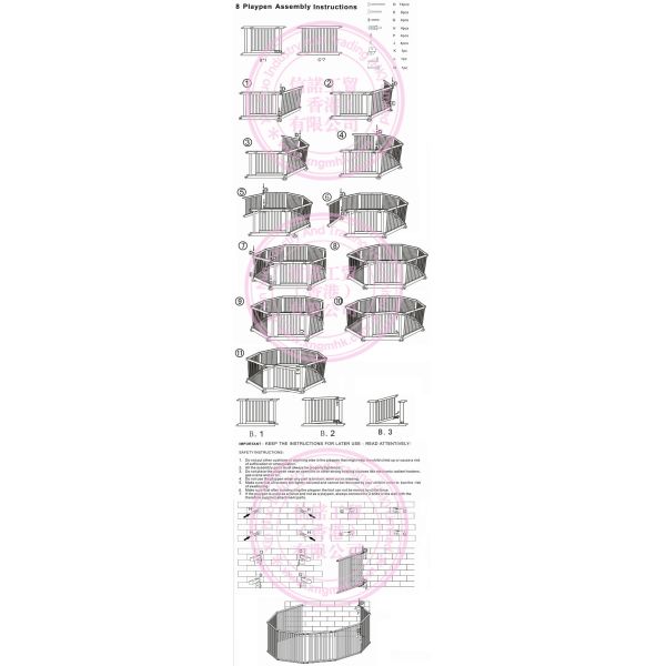 Wooden playpen , baby protection bar , baby fence , baby supplies