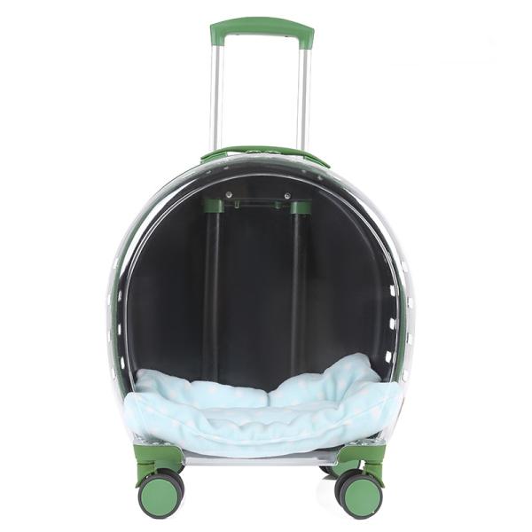 Anti-Theft Clear Pet Carrier Portable Pet Holder Waterproof Travel Suitcase Polyester Lining Material Breathable Pet Carry