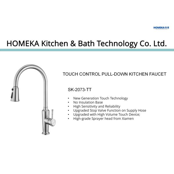 SUS304 Stainless Steel Kitchen Sink Extendable Tap DC6V Flexible Kitchen Mixer Tap