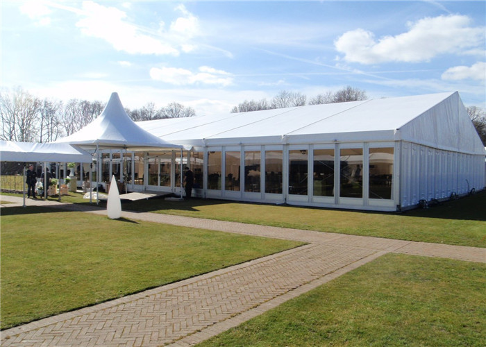 China High Standard 18m By 30m Advertised Custom Event Tents With ABS Glass Wall wholesale