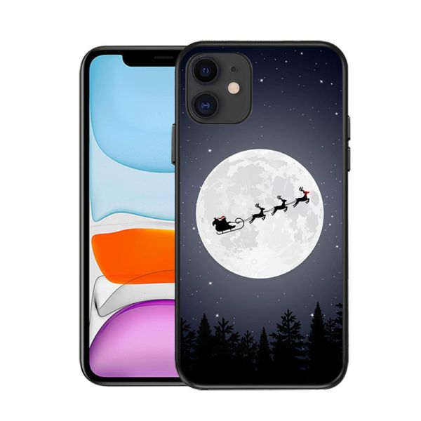 Merry Chrismas Design Iphone XR Shockproof Case Fully Wrapped Photo Print Holiday Gift