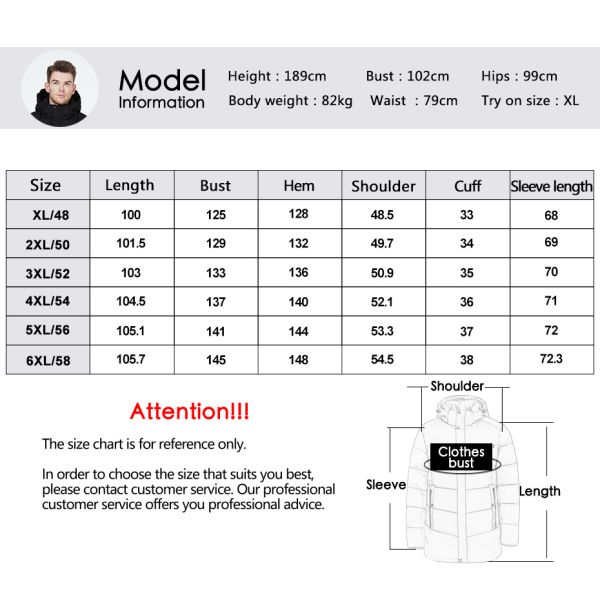 Windproof Waterproof Winter Parka Men Mens One Meter Long Winter Coat