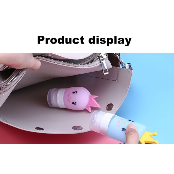 Food Grade Empty 40ml Cartoon Silicone Travel Bottles