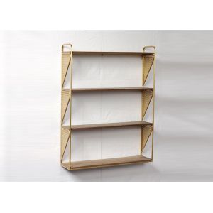 China Wall Mounted Metal Frame Kitchen Floating Shelves on sale