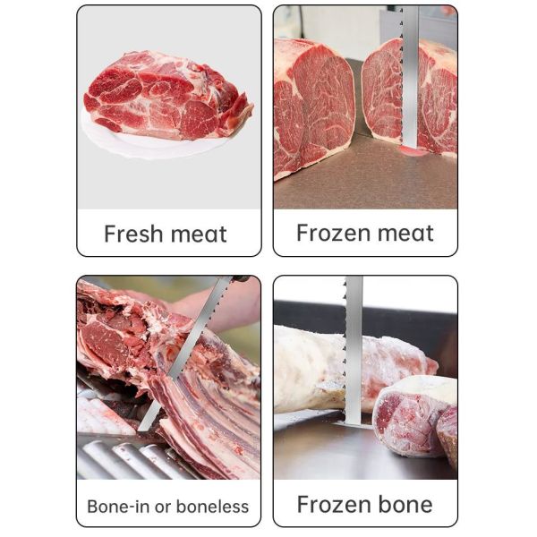 Meat Processing Equipment Frozen Meat And Bone Saw Blade Handling And Storage