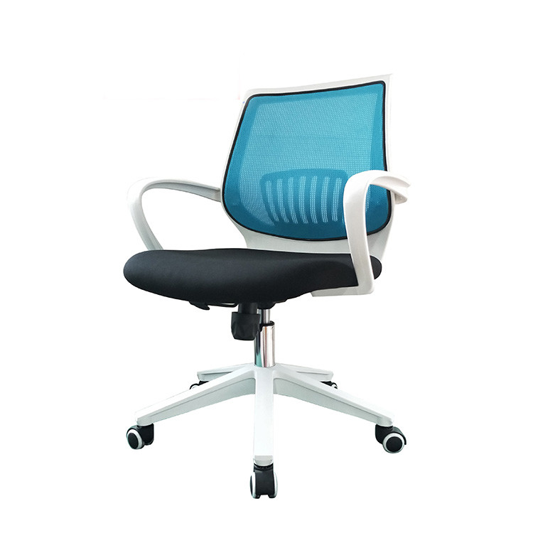 China White Frame Chrome Base Back Mesh Office Chair DIOUS 2.4in Cushion wholesale