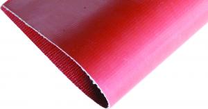 China Red Silicone Composite Fiberglass Fabric , One Side / Double Silicone Coated Fabric wholesale