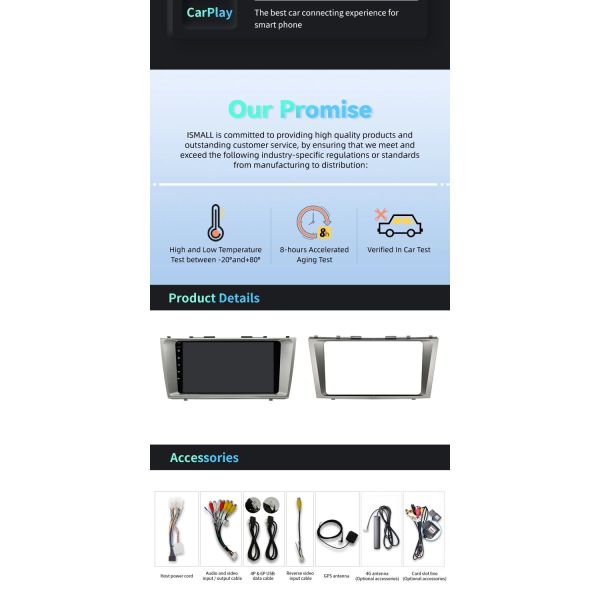 2Din Android Car DVD Multimedia Player For Toyota Camry 2008-2011 Car Android Stereo