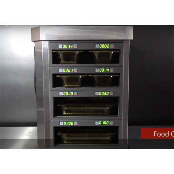 4 Layer Food Warmer Showcase LED Digital Display Microcomputer Controller 3.6KW