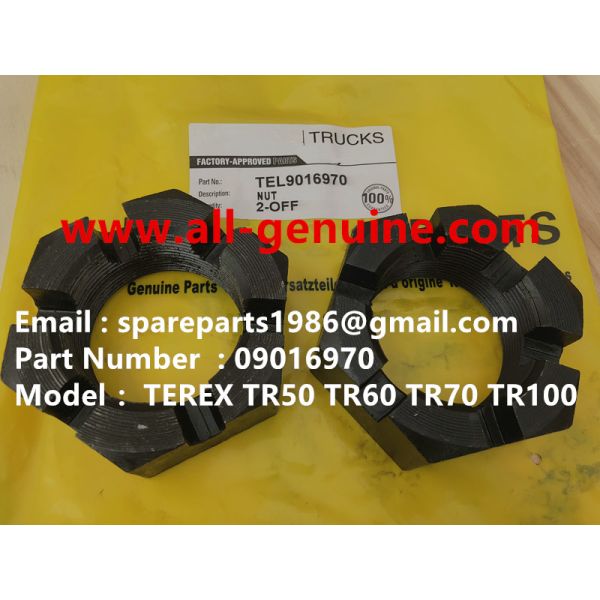 TEREX 09016970 NUT OFF HIGHWAY NHL MINING DUMP TRUCK TR35 TR50 TR60 TR100 3305B 3305F 3303 3307 TR45 TR70 MT4400
