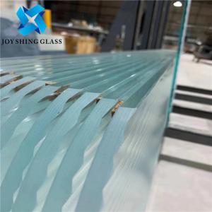 China Custom Embossed Wall Partition Glass , Water Ripple Glass For Building wholesale