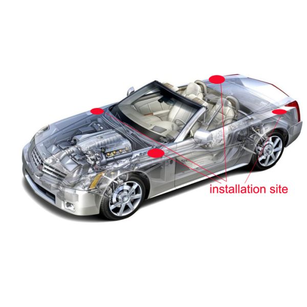 Roof Mount Replacement Car Antenna Black Chrome Copper Mast Three Conversion Screw