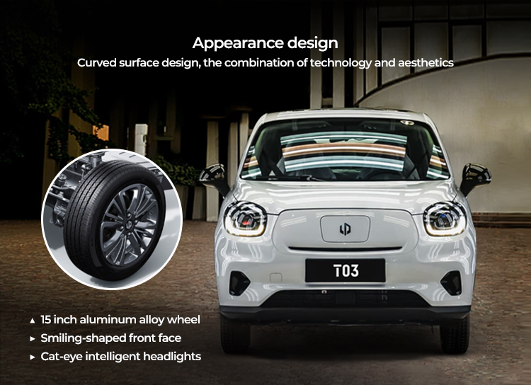 Appearance design Curved surface design, the combination of technology and aesthetics 703 15 inch aluminum alloy wheel Smiling-shaped front face Cat-eye intelligent headlights