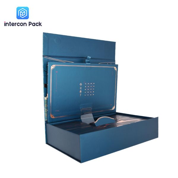 CMYK printing Luxury Gift Packaging Boxes Customized Foldable Magnetic Box