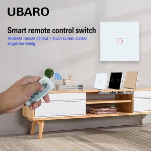 Smart Tempered Glass Remote On/Off Switch with LED Indicator