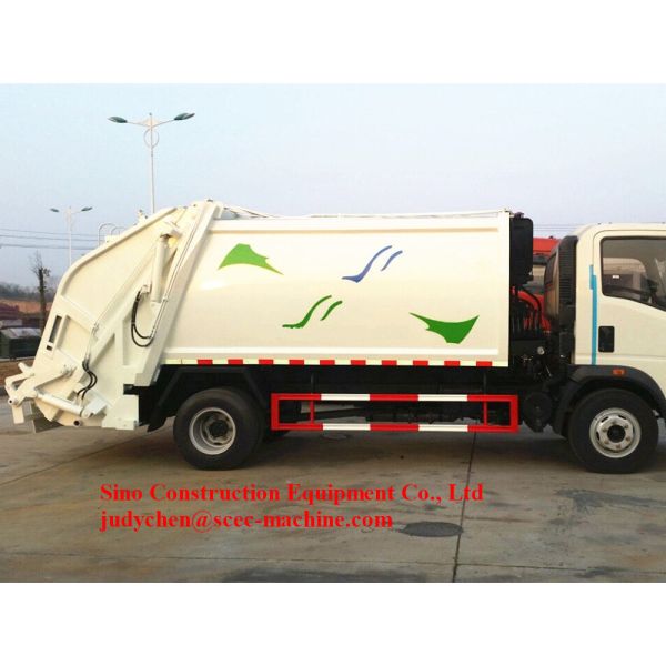 Hydraulic System Special Purpose Truck Howo 6m3 Compacted Compression Garbage Truck