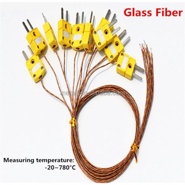 GG-K-30-SLE K Type Thermocouple Temperature Line High Temperature Resistant Glass Fiber Temperature Measurement Line