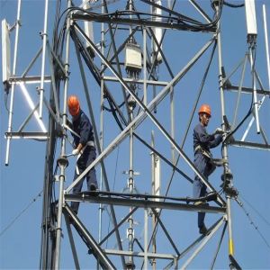 3 Legged Lattice Galvanized Steel Tubular 5G Communication Tower