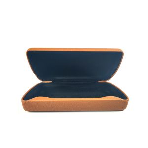 Buy cheap Custom Leather Glasses Case Popular Trigonal Folding Sunglass Handmade Feature from wholesalers