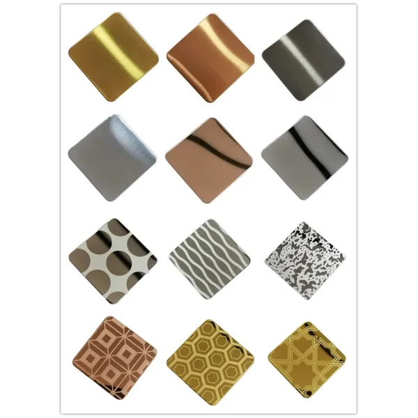 Rippled Water Wave Metal Cladding Panel Decorative 304 Stainless Steel Sheet Ripple Mirror Finish