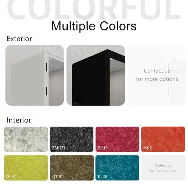 K218 Bench Sofa Modular Portable Office Furniture Soundproof Office Phone Booth Pods