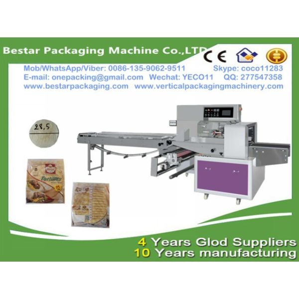Bestar automatic papadam packaging machine flow pack wrapper in modified atmosphere ,papadam wrapping machine