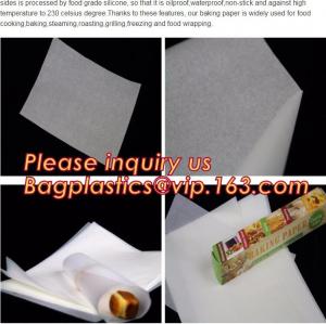 China Wood Pulp Unbleached Biodegradable Food Wrapping Paper Silicone Coated Parchment Vellum Paper For Foil Tape Fac wholesale