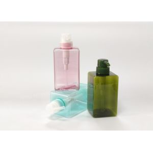 China Reusable Shampoo Bottles Plastic Blue Green Pink 450ml ISO9001 wholesale