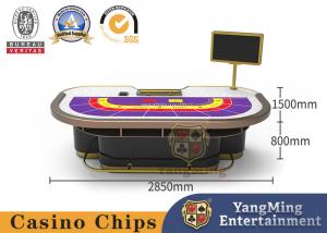 China Customized Baccarat Gambling Table Poker Game Cloth Table 9 Player wholesale