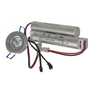 White 1 Watt SMD LED Rechargable Ni-cd Battery Aluminum