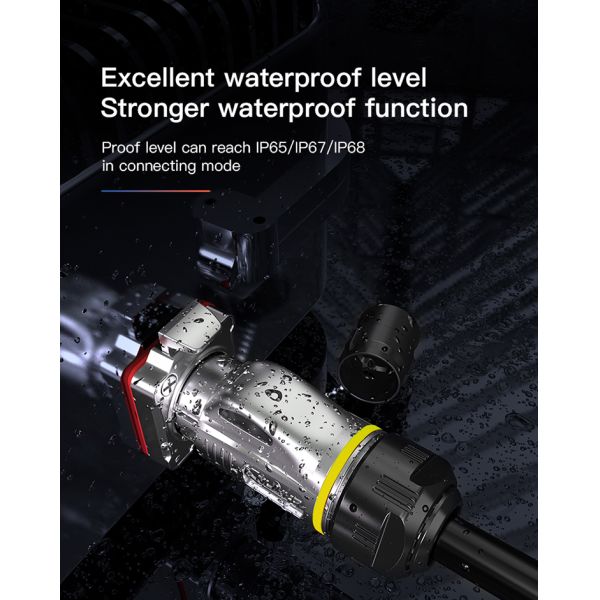 Cnlinko BD24 Network Ethernet Panel Mount RJ45 Cables CAT6 Waterproof RJ45 Connector