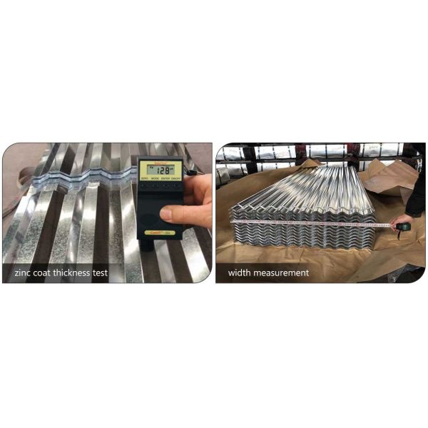 GI corrugated plate zinc coat thickness 30-275gsm wave shape galvanized steel roofing sheets supplier