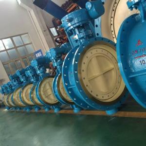 DN700 Industrial Butterfly Valve , WCB Double Eccentric Butterfly Valve PN10