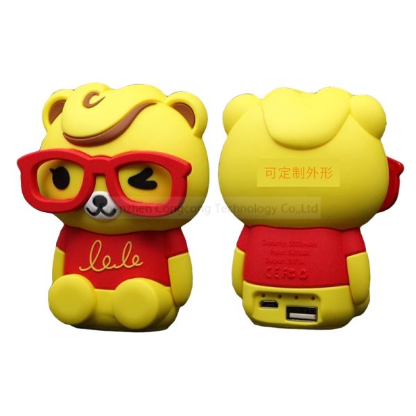 Customized Cartoon emergency Power Bank 6000mAh Portable Battery Charger Power bank