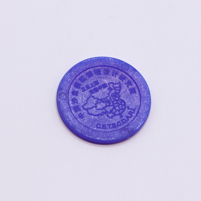 Eco-friendly Durable Material Embossed Printing Plastic Token Coins for Promotional Gifts