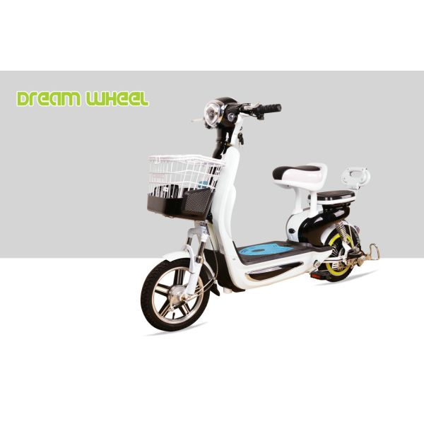 Small Lovely Pedal Assist Electric Bike , Power Assisted Electric Bicycle 48V 350W