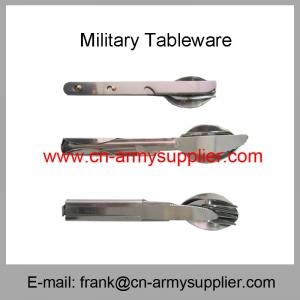 China Wholesale Cheap China Army AFP PNP Stainless Military Police Fork Spoon Knife wholesale