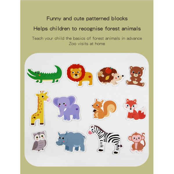 Magnetic Puzzle Book for Early Education Educational Toys with Scenes
