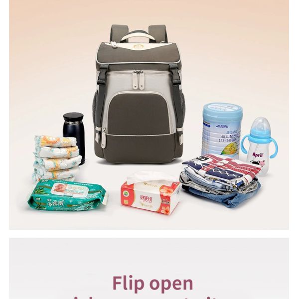 ISO9001 Softback Multifunction Travel Diaper Bag Backpack Water Resistant
