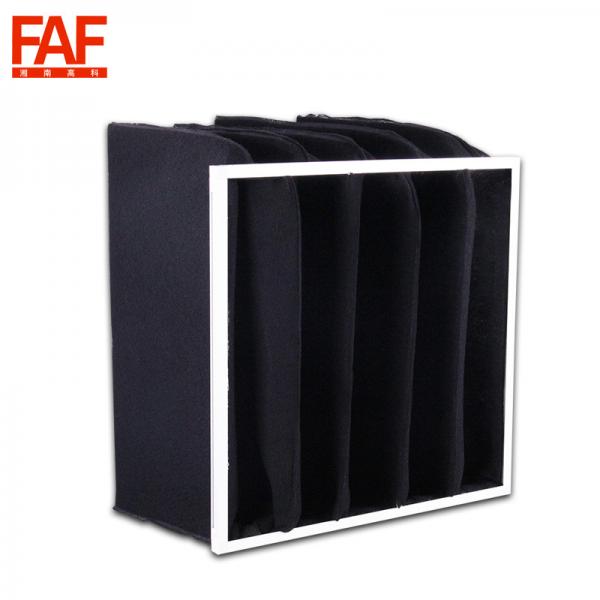 Quality Activated Carbon Pocket Air Filter High Absorbing Black Color With Synthetic Fiber for sale