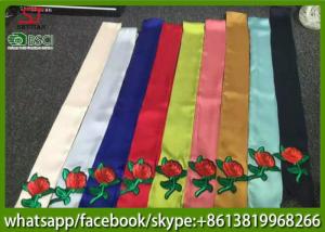 China 2017 little neck Imitated Silk satin fabric fashion office ladies uniform tie print ribbon scarf 6*120cm 10g wholesale