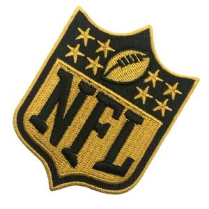 Smooth Texture Rugby NFL Iron On Patches With Embroidery Edge